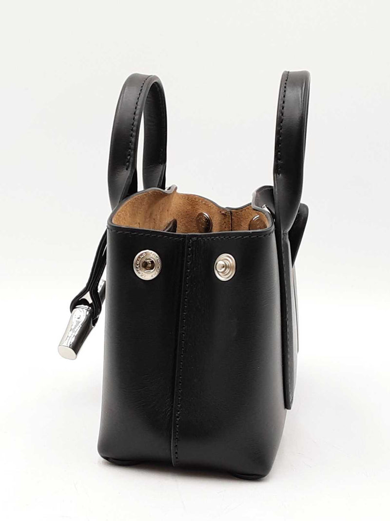 Longchamp Roseau Convertible Black Leather Crossbody Tote Fw0825lrxdu