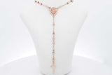 10k Tricolor Gold Rosary 3.7 Grams 17 Inch Eb0626lcrsa