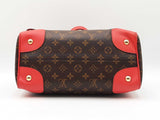 Louis Vuitton Retiro Handbag In Monogram Coated Canvas & Red Leather Fw0625wzxdu