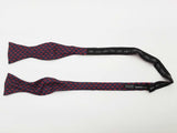 Hermes Navy Blue Red Equestrian H Silk Bowtie Do0726wrde