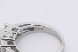 1.3cttw Princess Cut Diamond Ring In 14k White Gold 4.9 Grams Size 7 Eb0625cxzsa