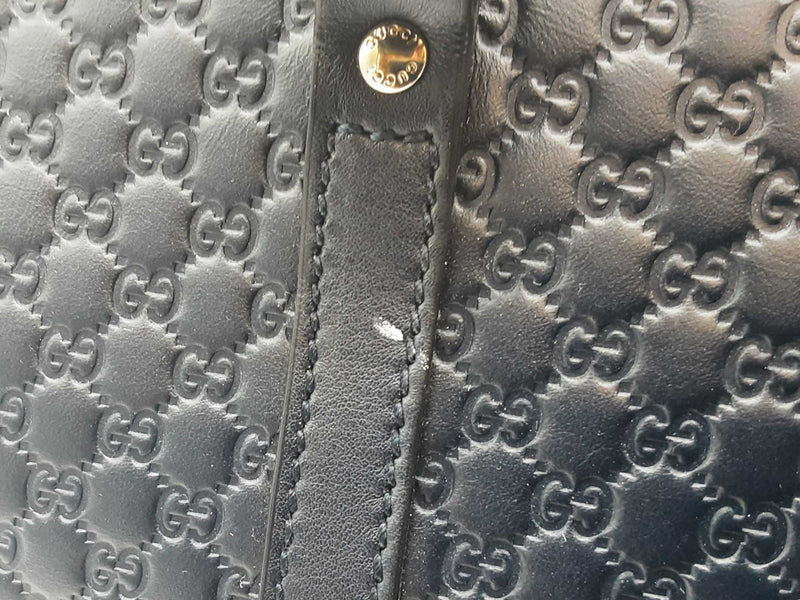 Gucci Dome 2 Way Navy Blue Microguccissima Leather Crossbody Bag Do0525ixzde