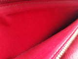 Louis Vuitton Sarah Retiro Brown Monogram Cherry Red Leather Wallet Do0926wxzde