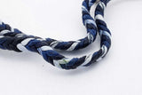 Louis Vuitton Braided Leather Friendship Charm Bracelet Eb0526exsa