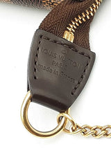 Louis Vuitton Mini Pochette Accessoire In Damier Ebene Coated Canvas Fw1225ozxdu