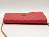 Versace Quilted Medusa Wallet On Chain Red Aa0125orzsa
