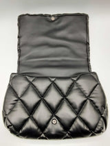 Balenciaga Touch Puffy Black Quilted Leather Large Clutch Do0824wxzde