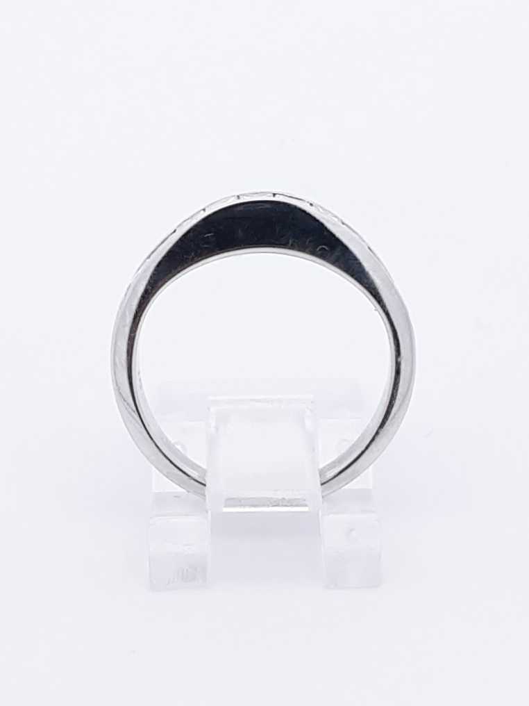 1.0 Ctw Channel-set Diamond & 18k White Gold Ring 4 Grams Size 5 Fw0925osrdu