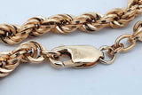 18k Yellow Gold Rope Bracelet 9.3 Grams 8 Inch Eb0326lxlrde
