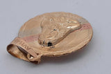 14k Tricolor Gold Jesus & Mary Pendant 2.6 Grams Eb0526lcrsa