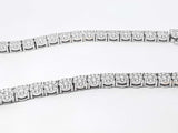 11.64 Cttw Diamond & 10k White Gold Tennis Necklace 54.9g 22 Inch Fw1025pxzxdu