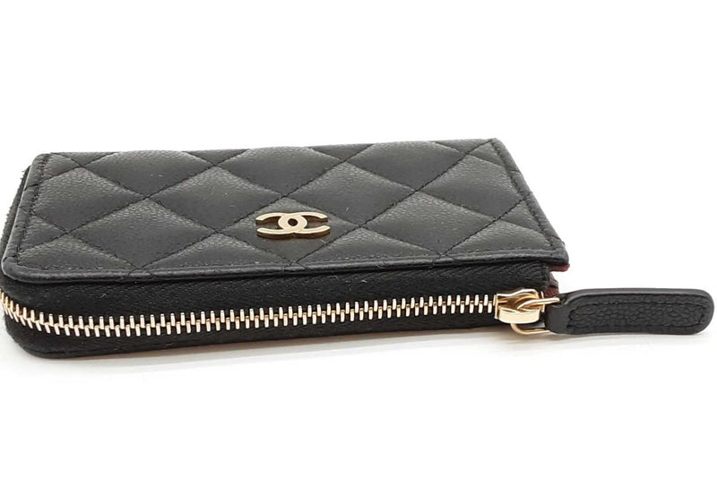 Chanel Quilted Caviar Zip Coin Wallet Eb1125wcrde