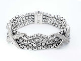David Yurman X Station 4-strand Box Chain Bracelet In Sterling Silver 49.5 Grams 6.5 Inch Fw0626przdu