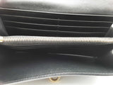 Salvatore Ferragamo Gancini Leather Wallet Black Aa0826lzxsa