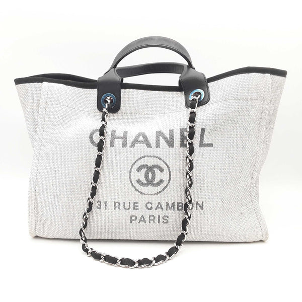 Chanel Deauville Woven Tote Bag Hs0824oxzxsa