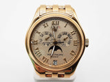 Patek Philippe 37 Annual Calender 18k Yellow Gold Steel Watch Do0525oexzxde