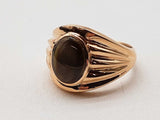 14k Yellow Gold 13.2g Synthetic Black Star Sapphire Ring Size 9 Do1024pxzde