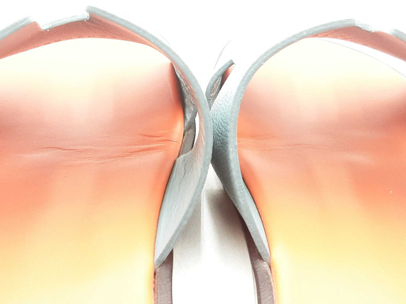 Hermes Izmir Sandal Blue Orange Size 44 Sd0525oorsa