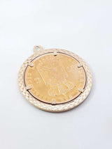22k Gold 1897 Netherlands Coin Pendant In 14k Setting 9.4 Grams Fw0726lxzxdu