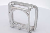 Lab Grown Diamond 14k White Gold Smart Watch Case Cover 33.6 Grams Eb0226lexzsa