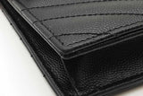 Yves Saint Laurent Quilted Chevron Leather Envelope Chain Wallet Eb0726pxzdu