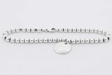 Tiffany & Co. 925 Bead Bracelet With Round "I Love You" Tag 6.7g 7 In Eb726lxzsa