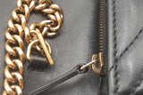 Gucci Black Chevron Quilted Matelasse Marmont Chain Wallet Eb0526orxsa