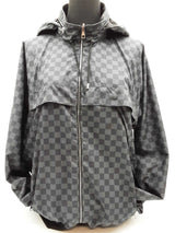 Louis Vuitton Graphite Damier Windbreaker Jacket Size Fr 48 Do0425rcxde