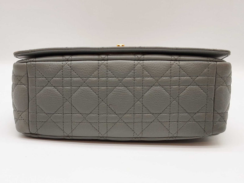 Christian Dior Medium Dior Caro Bag Stone Gray Cannage Calfskin Sd0825lrzxde
