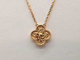 Van Cleef & Arpels Alhambra 18k Yellow Gold 5.7g Necklace 16 In Do0925lxzxde