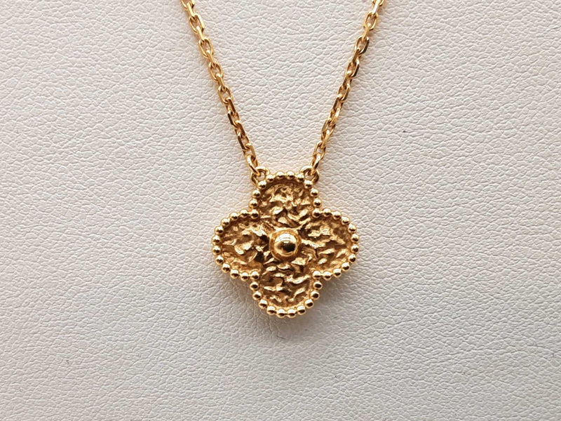 Van Cleef & Arpels Alhambra 18k Yellow Gold 5.7g Necklace 16 In Do0925lxzxde