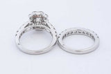 3.07cttw Diamond Wedding Set In 18k White Gold 12.1 Grams Size 7 Eb0926oxxzde