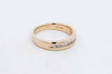 0.4ctw Diamond Ring In 10k Yellow Gold 5.2 Grams Size 8.5 Eb1225lrxdu