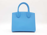 Salvatore Ferragamo Studio Box Blue Top Handle Bag Sd1025przde