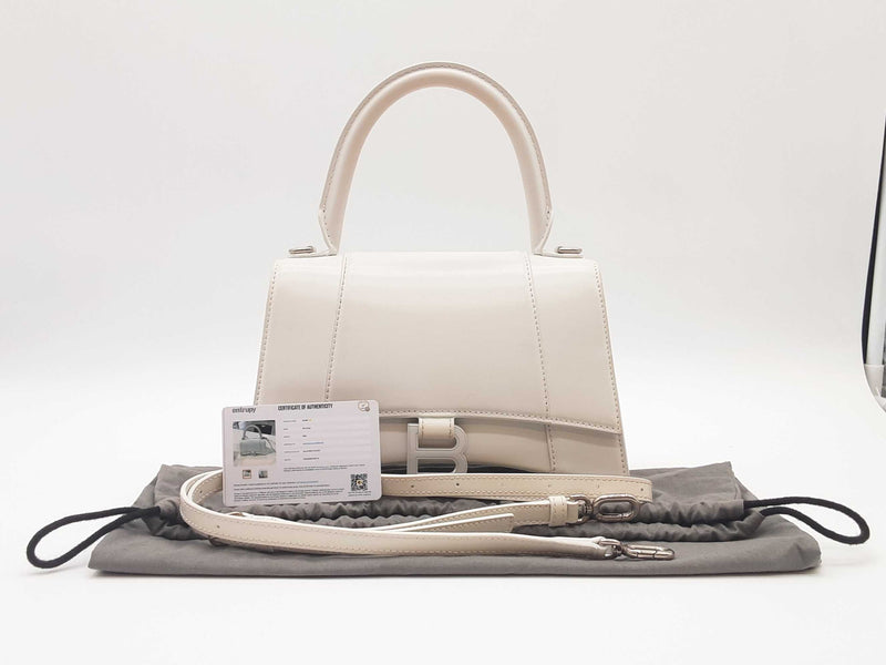 Balenciaga Hourglass Small White Top Handle Bag Sd0925rzxde