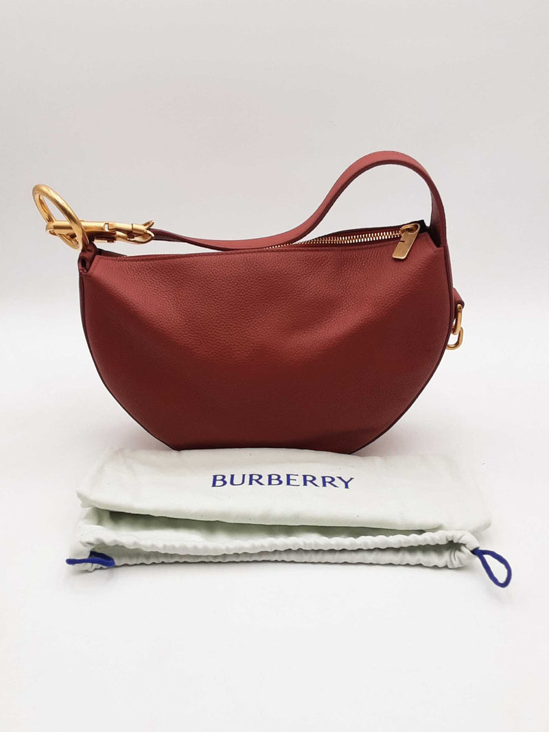 Burberry Red Calf Leather Knight Arc Bag Sd0825wzxsa