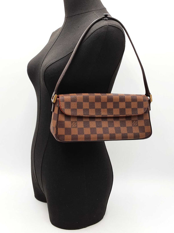Louis Vuitton Recoleta Shoulder Bag In Damier Ebene Coated Canvas Fw1125wrxdu