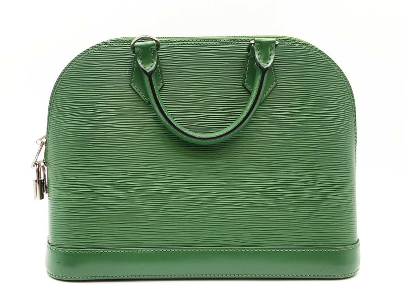 Louis Vuitton Epi Green Leather Alma Pm Handbag Sd1025wrzde