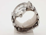 Versace 34mm Reve White Dial Stainless Steel Quartz Watch Do0926oxzde