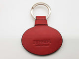 Ferrari Classiche Red Leather Keychain Do0825rxde