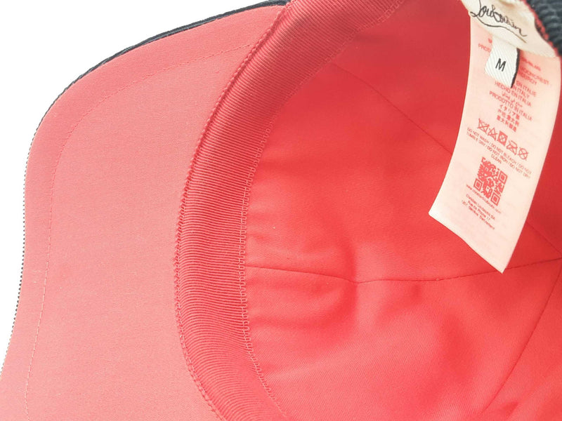 Christian Louboutin Six Panel Logo Black Hat Size Medium Aa0925lrxsa