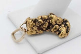 14k Yellow Gold Nugget Pendant 12.3 Grams Eb0926exzsa