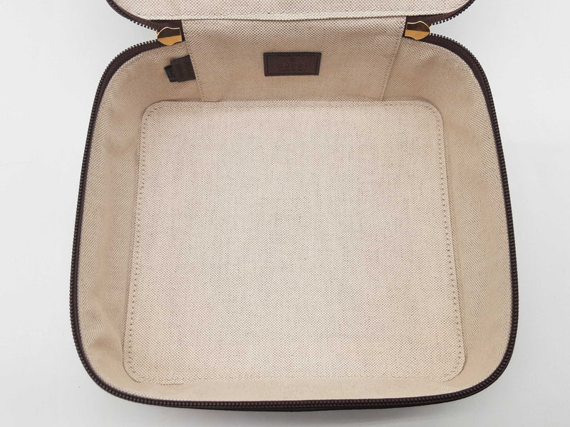 Gucci Tan Gg Supreme Coated Canvas Medium Packing Cube Do0325iorde