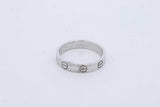 Cartier 18k White Gold Love Ring 3.3 Grams Size 51 Eb0726ocxde