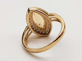 Marquise Cut Citrine 14k Yellow Gold 3.7g Ring Size 7 Do0326owxde