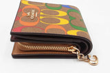 Coach Rainbow Signature Canvas Snap Wallet Eb0826ordu