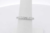 1.38cttw Lab Grown Diamond Eternity Band 14k White Gold 1.4g Size 6 Eb0826pxzsa