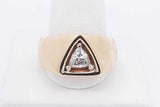 1.0ctw Trillion Cut Diamond Ring 14k Yellow Gold 18.5g Size 11.25 Eb0426wxxzdu