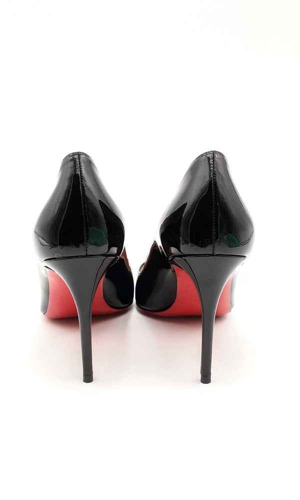 Christian Louboutin Dorissima Black Patent Leather Heels Size 38 144010032304