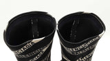 Balenciaga Losange Knife Boots In Black Logo Spandex Size Eu 38.5 Fw0925lzxdu